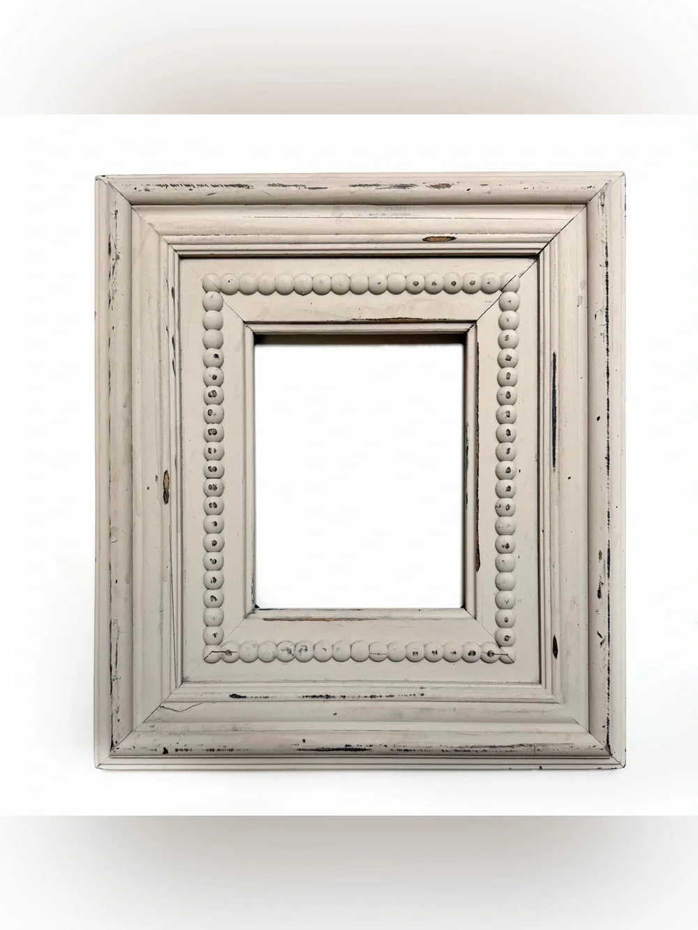 Large Beaded Wood Frame